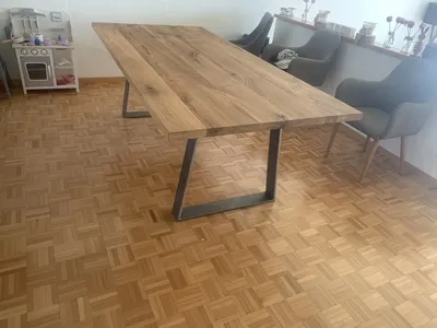 Holztisch Alteiche Tischkufen