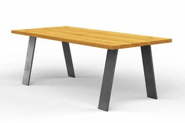 Holztisch Industriedesign Tischfusse