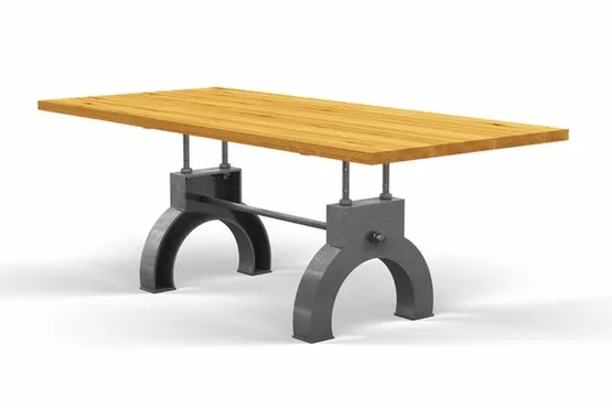 Holztisch Industriedesign Tischfusse