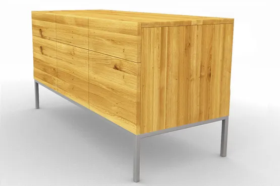 Massivholz Sideboard Cubus